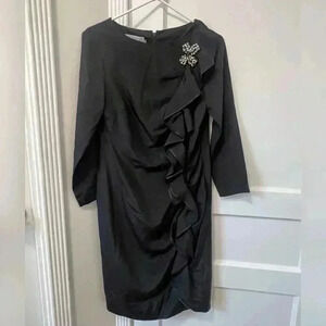 Teri Jon By Rickie Freeman Formal Black Dress